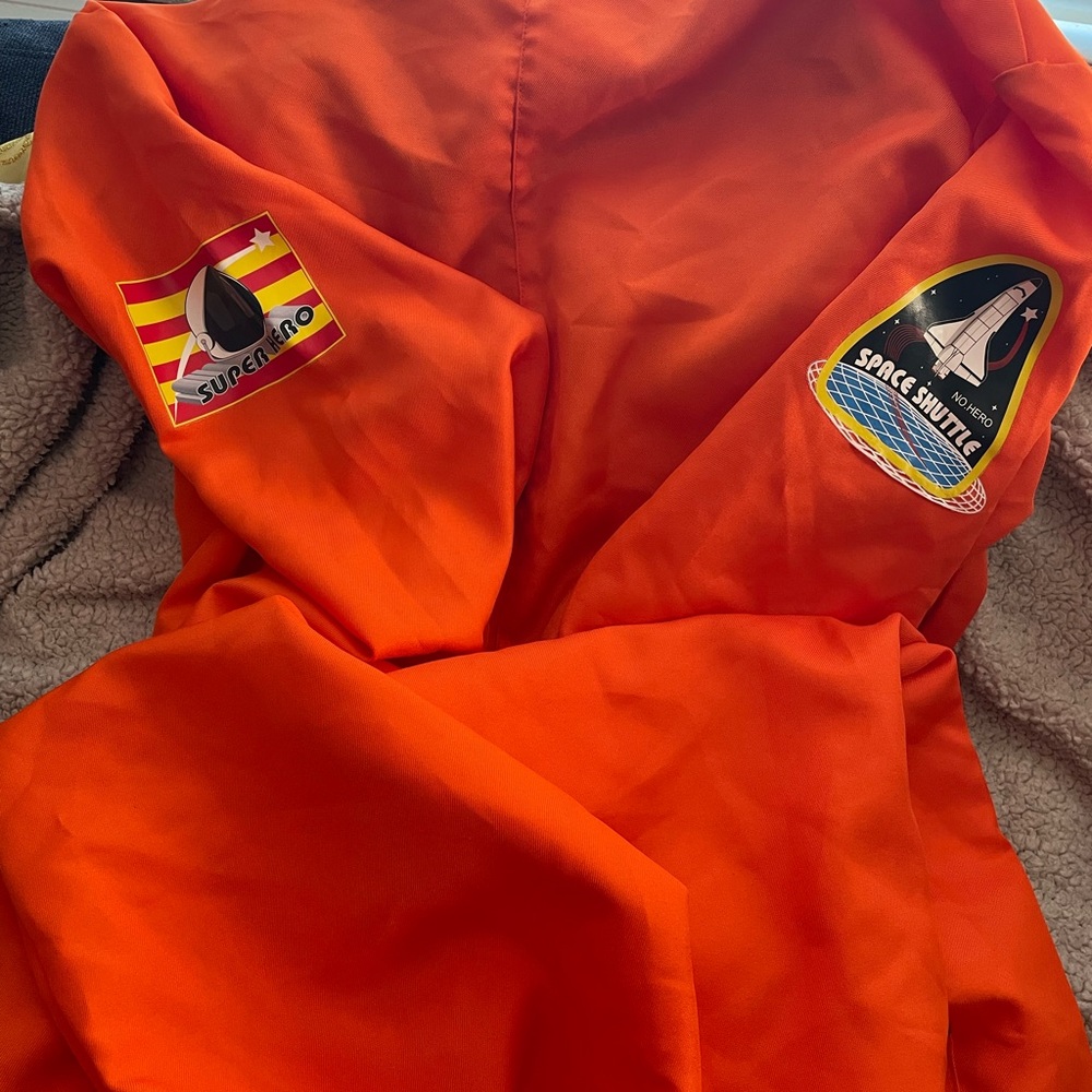 Astronaut Orange Costume Jumpsuit - Picture 2 of 3